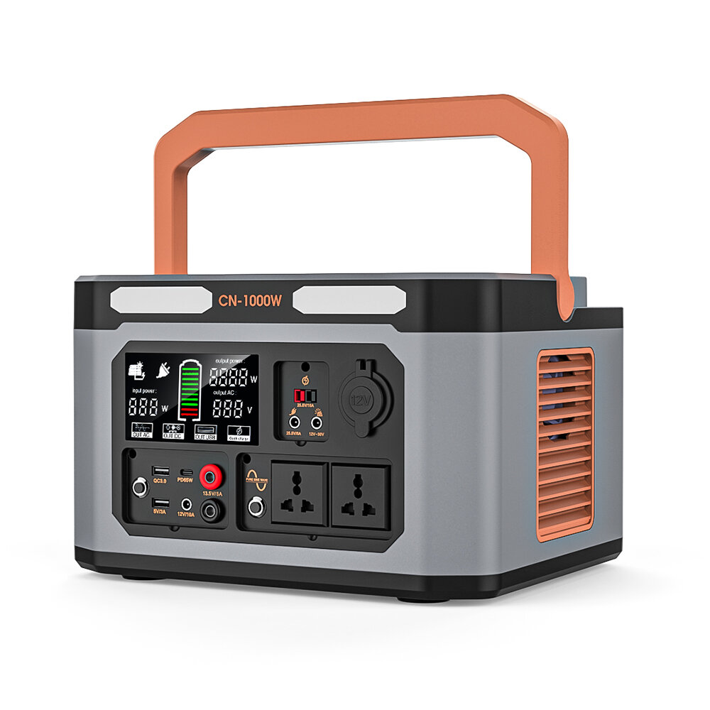 Image of 1000W 999Wh(270000mAh) Portable Power Station 110V/220V Power Generator With 15W Wireless Charging Function