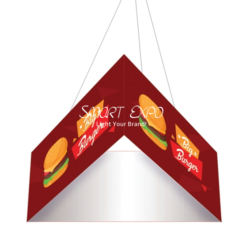Image of 14ft(L)*35ft(H) Hanging Sign Banner From Ceiling Advertising Display with Strong Aluminum Frame Tension Fabric Print Graphic Portable Bag