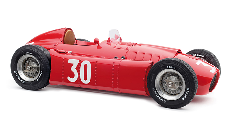 Image of 1954-1955 Lancia D50 1955 Monaco GP 30 Eugenio Castellotti Limited Edition to 1500 pieces Worldwide 1/18 Diecast Model Car by CMC
