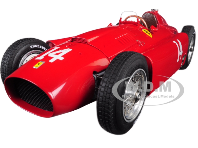 Image of 1956 Ferrari Lancia D50 14 Peter Collins Grand Prix France Limited Edition to 1500 pieces Worldwide 1/18 Diecast Model Car by CMC