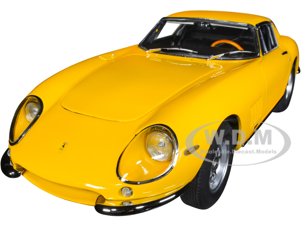 Image of 1966 Ferrari 275 GTB/C Modena Yellow Limited Edition to 1000 pieces Worldwide 1/18 Diecast Model Car by CMC