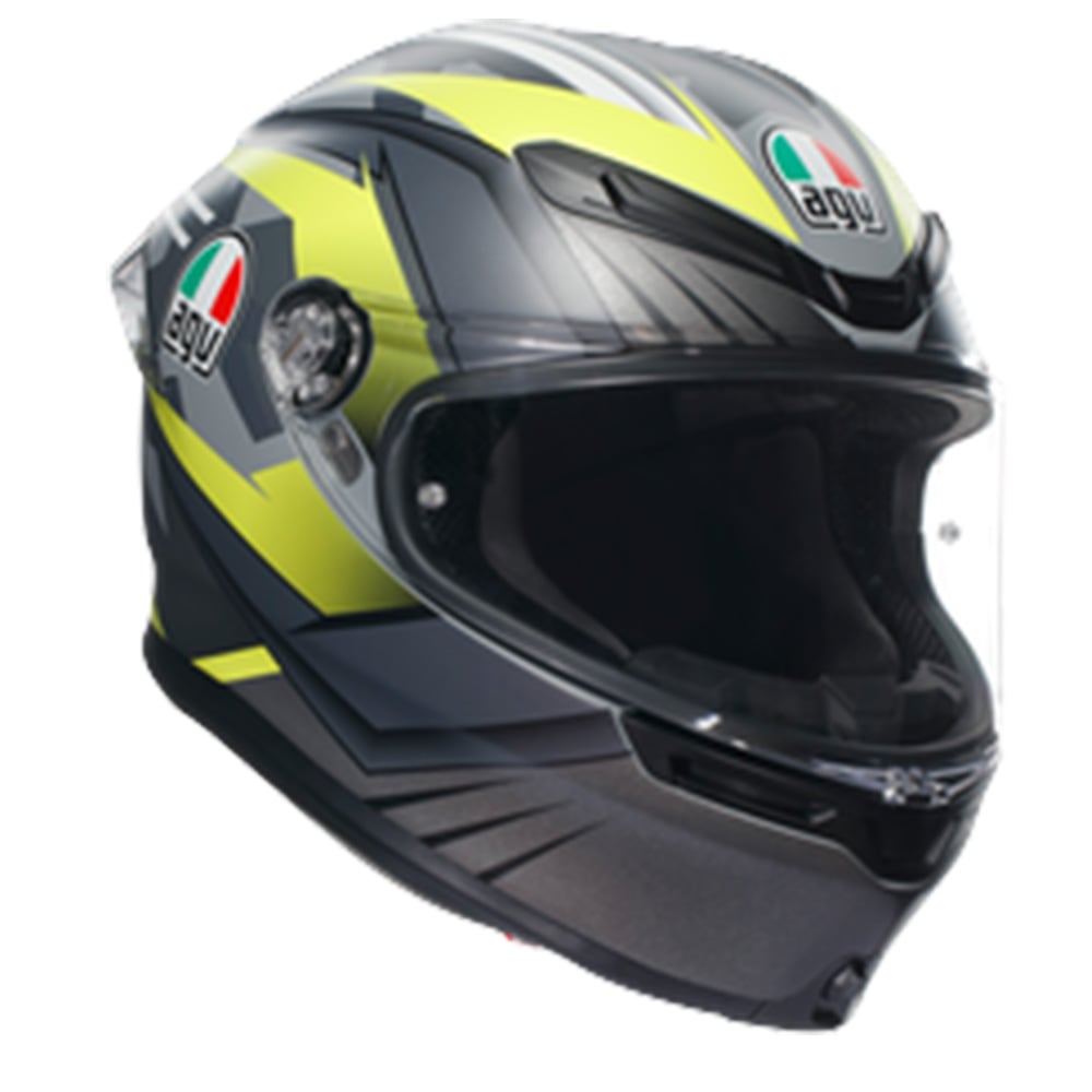 Image of AGV K6 S E2206 Mplk Excite Matt Camo Yellow Fluo 005 Full Face Helmet Talla S