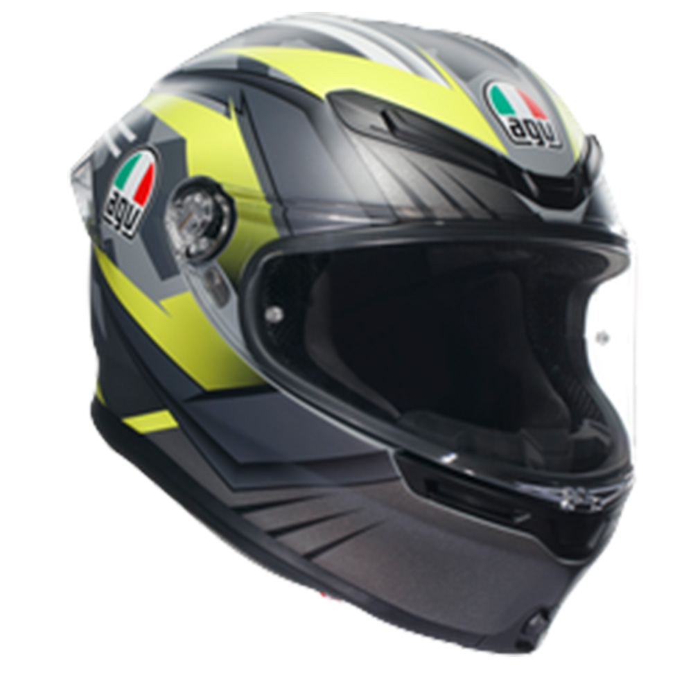 Image of AGV K6 S E2206 Mplk Excite Matt Camo Yellow Fluo 005 Full Face Helmet Talla XL