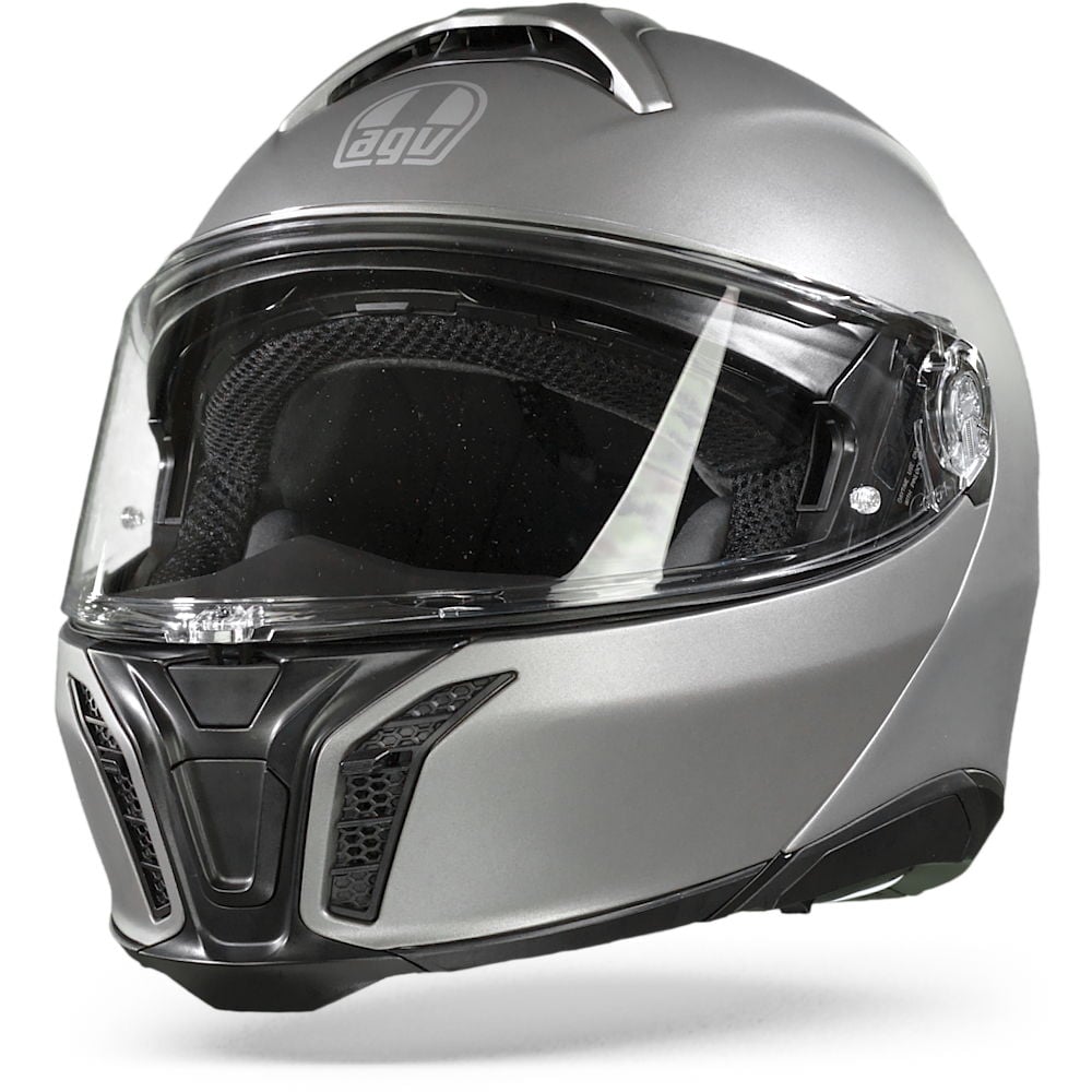 Image of AGV Tourmodular Solid Luna Grey Matt Modular Helmet Talla 2XL