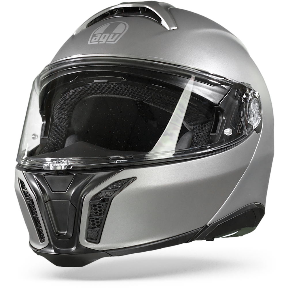 Image of AGV Tourmodular Solid Luna Gris Mat Casque Modulable Taille XL