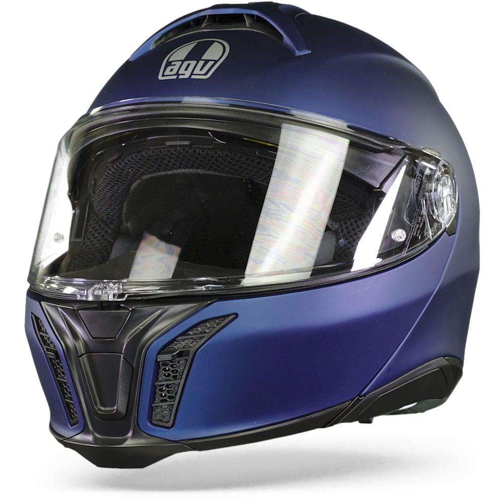 Image of AGV Tourmodular Solid Mplk Galassia Blue Matt Modular Helmet Talla L
