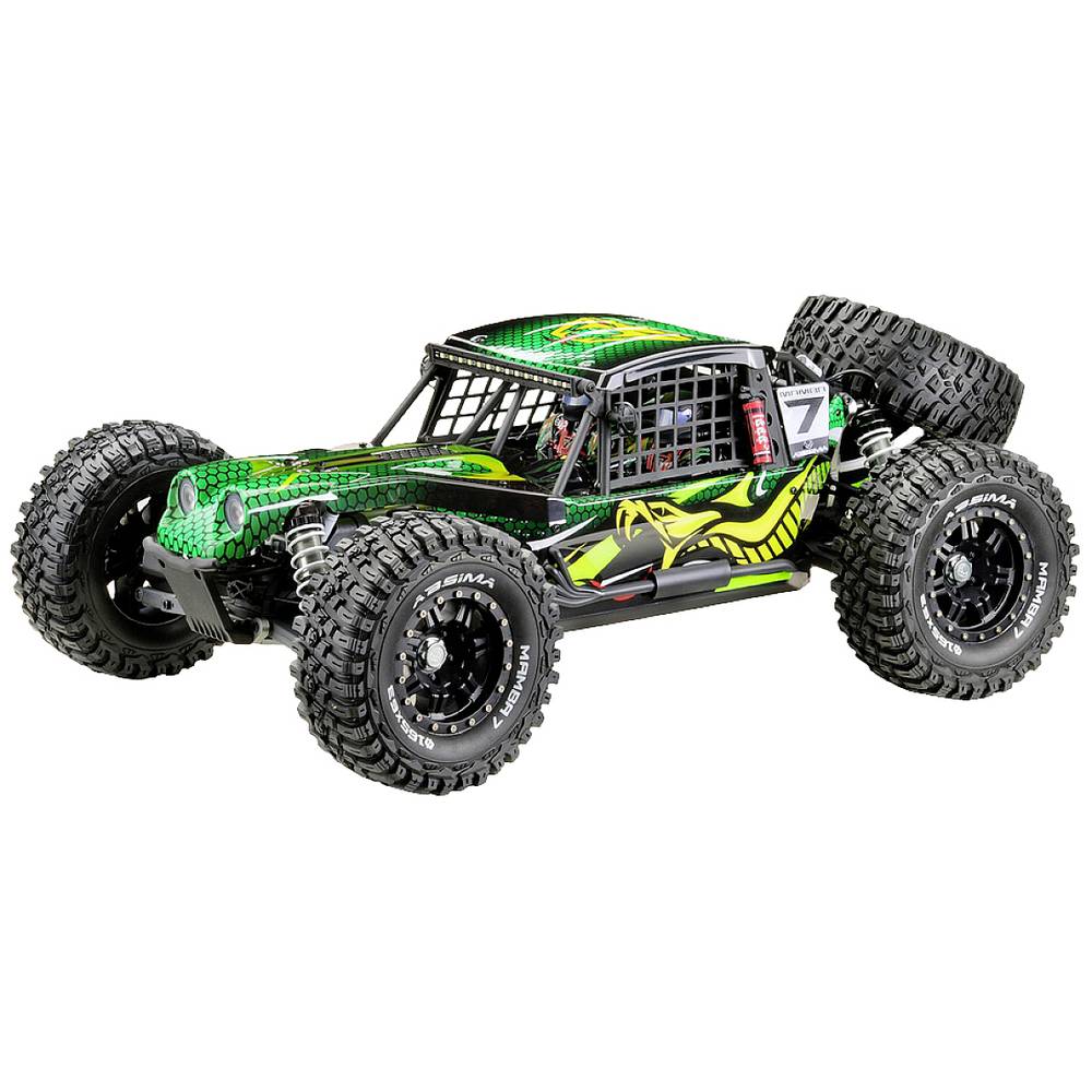 Image of Absima Rock Racer MAMBA 7 Green Brushless 1:7 RC model car Electric Buggy 4WD RtR 24 GHz
