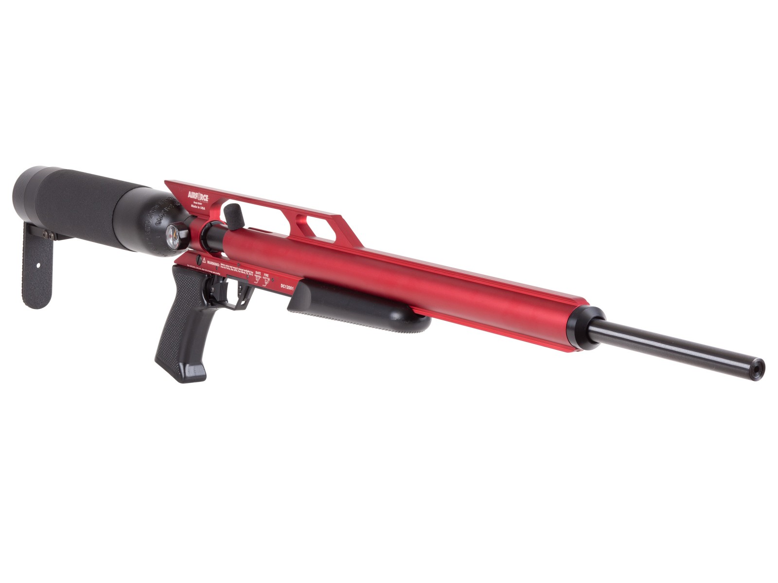 Image of AirForce Condor PCP Air Rifle Spin-Loc Tank Red 022 ID 814136022023