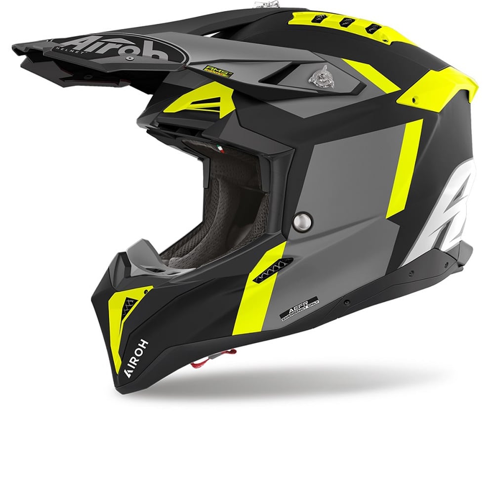 Image of Airoh Aviator 3 Glory Yellow Matt Offroad Helmet Size XS EN