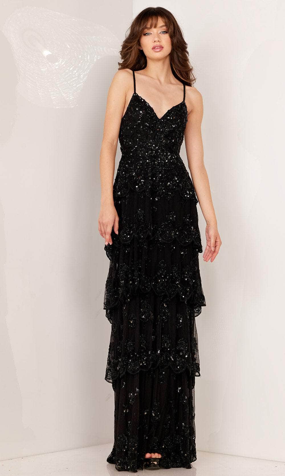 Image of Aleta Couture 1190 - Embroidered V-Neck Prom Dress