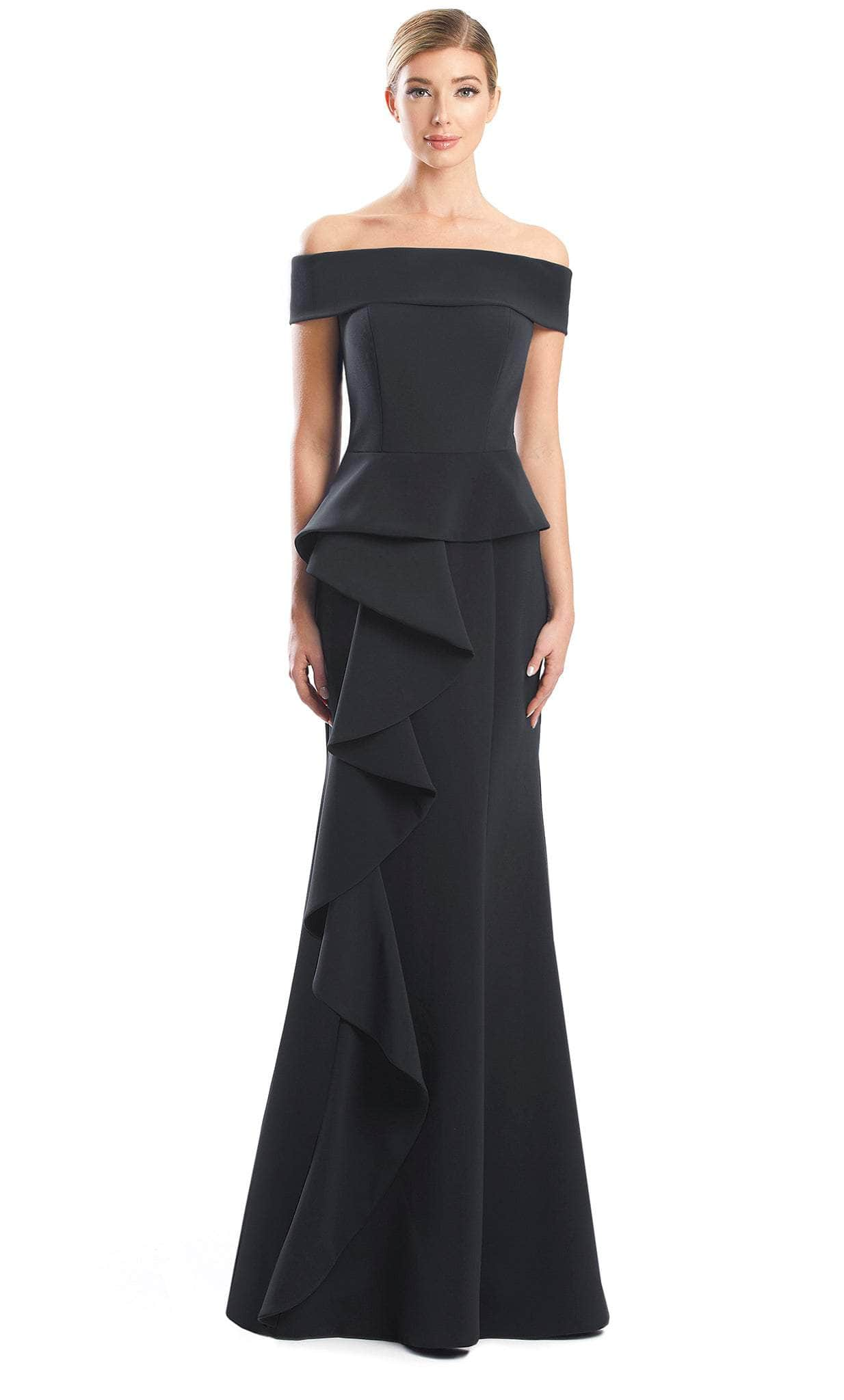 Image of Alexander by Daymor 1756S23 - Minimalistic Off Shoulder Gown