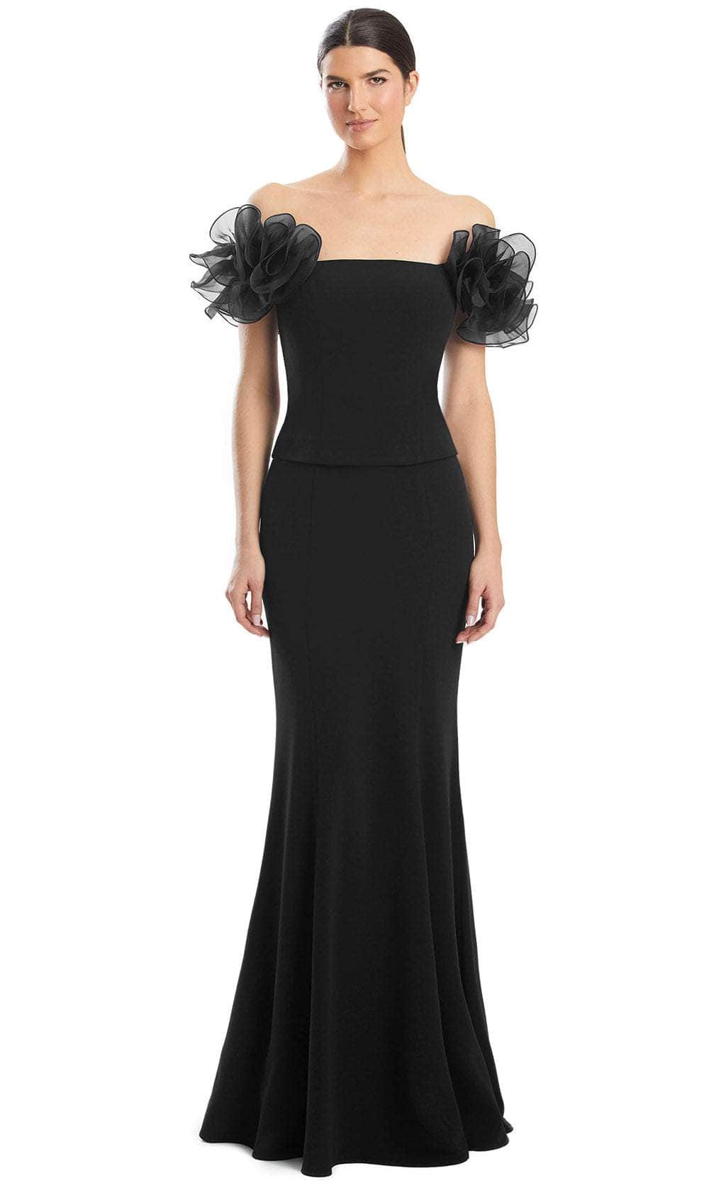 Image of Alexander by Daymor 1983S24 - Ruffled Off-Shoulder Prom Gown