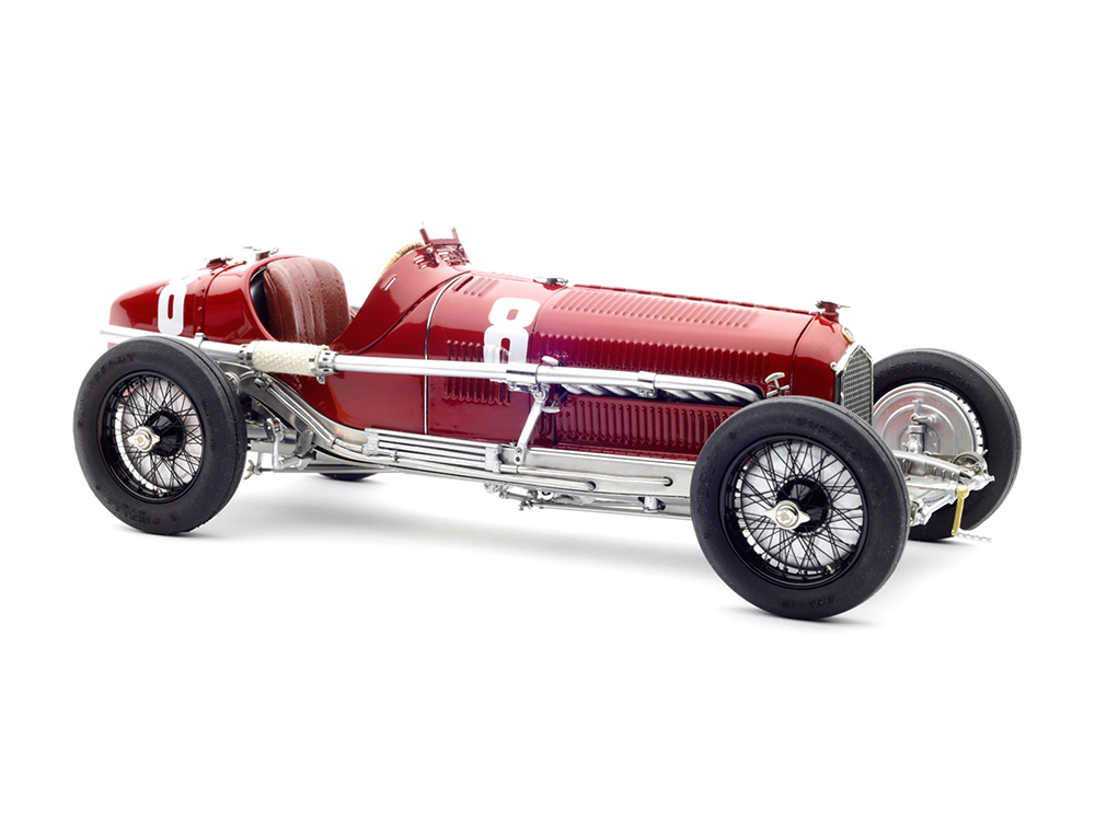 Image of Alfa Romeo Tipo B (P3) 8 Tazio Nuvolari Winner "Italian Grand Prix" (1932) 1/18 Diecast Model Car by CMC