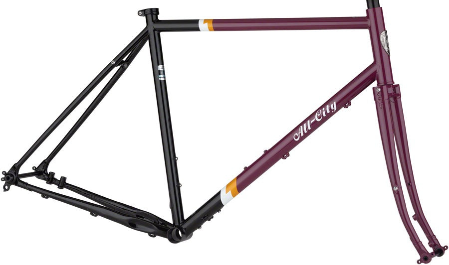 Image of All-City Gorilla Monsoon Frameset - Charred Berry