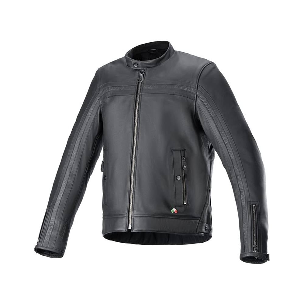 Image of Alpinestars Dyno Leather Jacket Black Black Talla 2XL