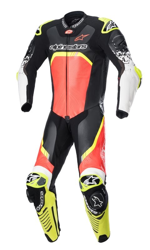 Image of Alpinestars GP Tech V4 Black Red Fluo Yellow Fluo Size 50 ID 8059347015477