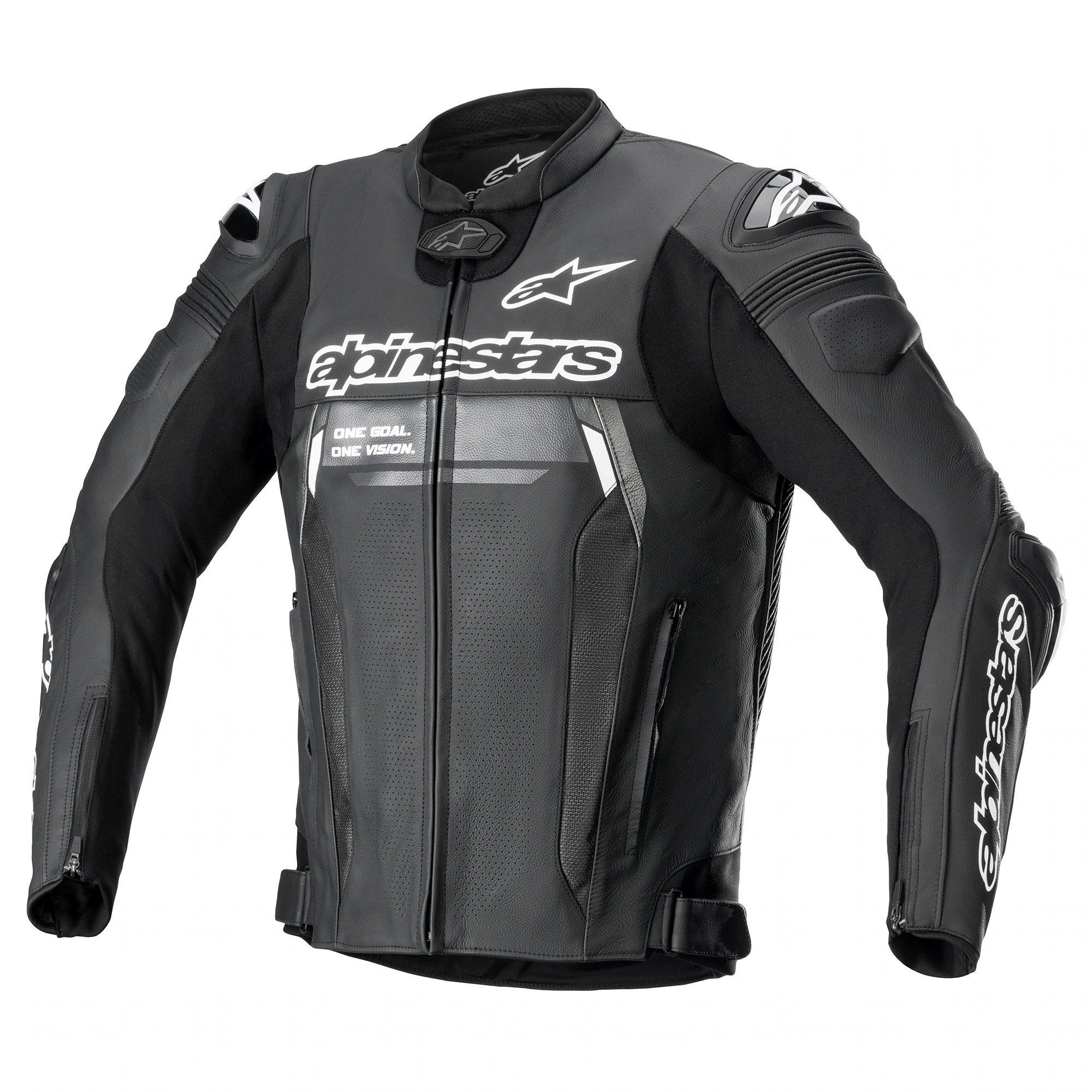 Image of Alpinestars Missile V2 Ignition Leather Jacket Black Size 56 EN