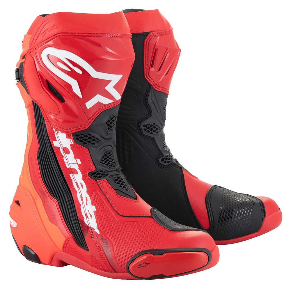 Image of Alpinestars Supertech R Boots Bright Red Red Fluo Talla 39