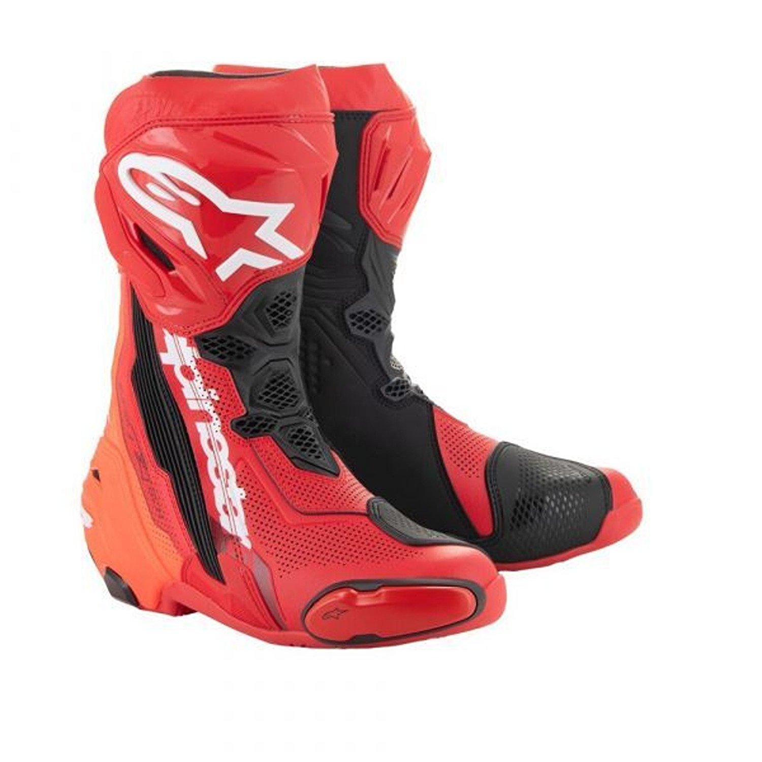 Image of Alpinestars Supertech R Vented Boots Bright Red Red Fluo Größe 45