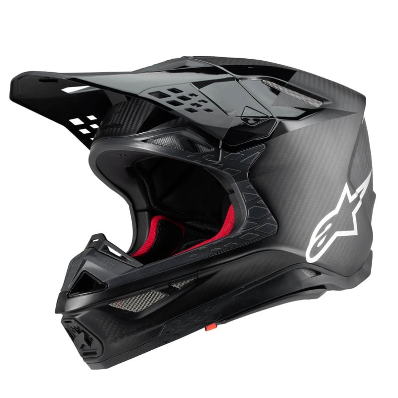 Image of Alpinestars Supertech S-M10 Fame Helmet Ece 2206 Black Carbon M&G Größe L