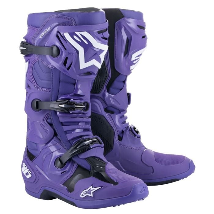 Image of Alpinestars Tech 10 Ultraviolet Boots Black Size US 11 ID 8059347198507