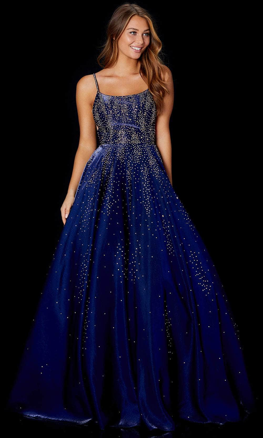 Image of Amarra 87292 - Rhinestone Embellished Sleeveless Prom Gown