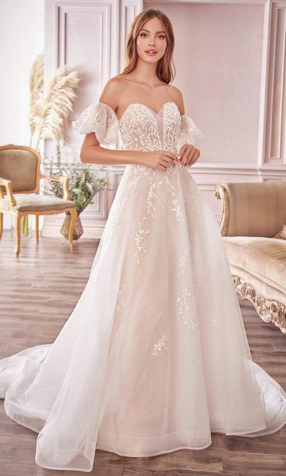 Image of Andrea and Leo - A1014 Off Shoulder Puff Bridal Gown
