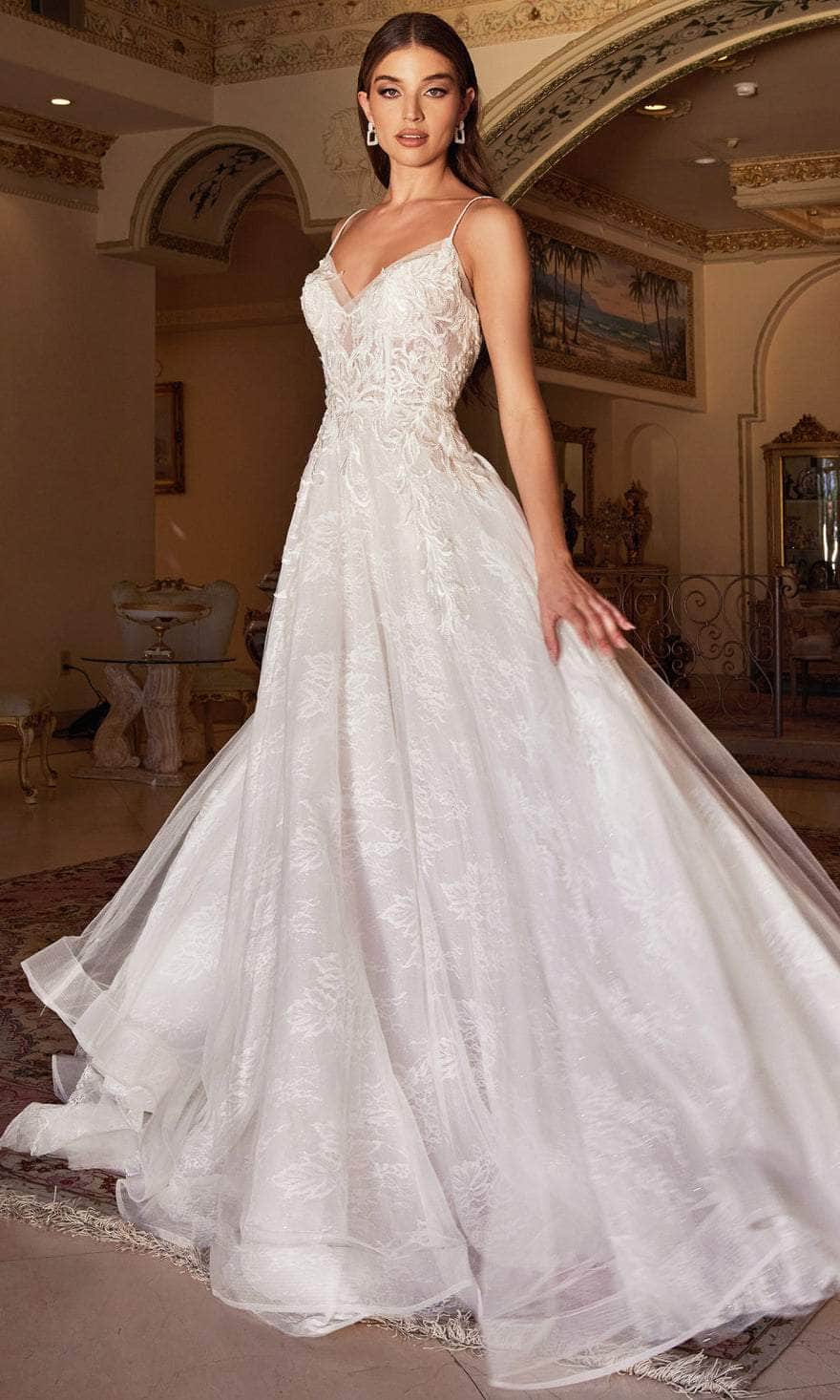 Image of Andrea and Leo A1102W - Chantilly Lace A-Line Bridal Gown