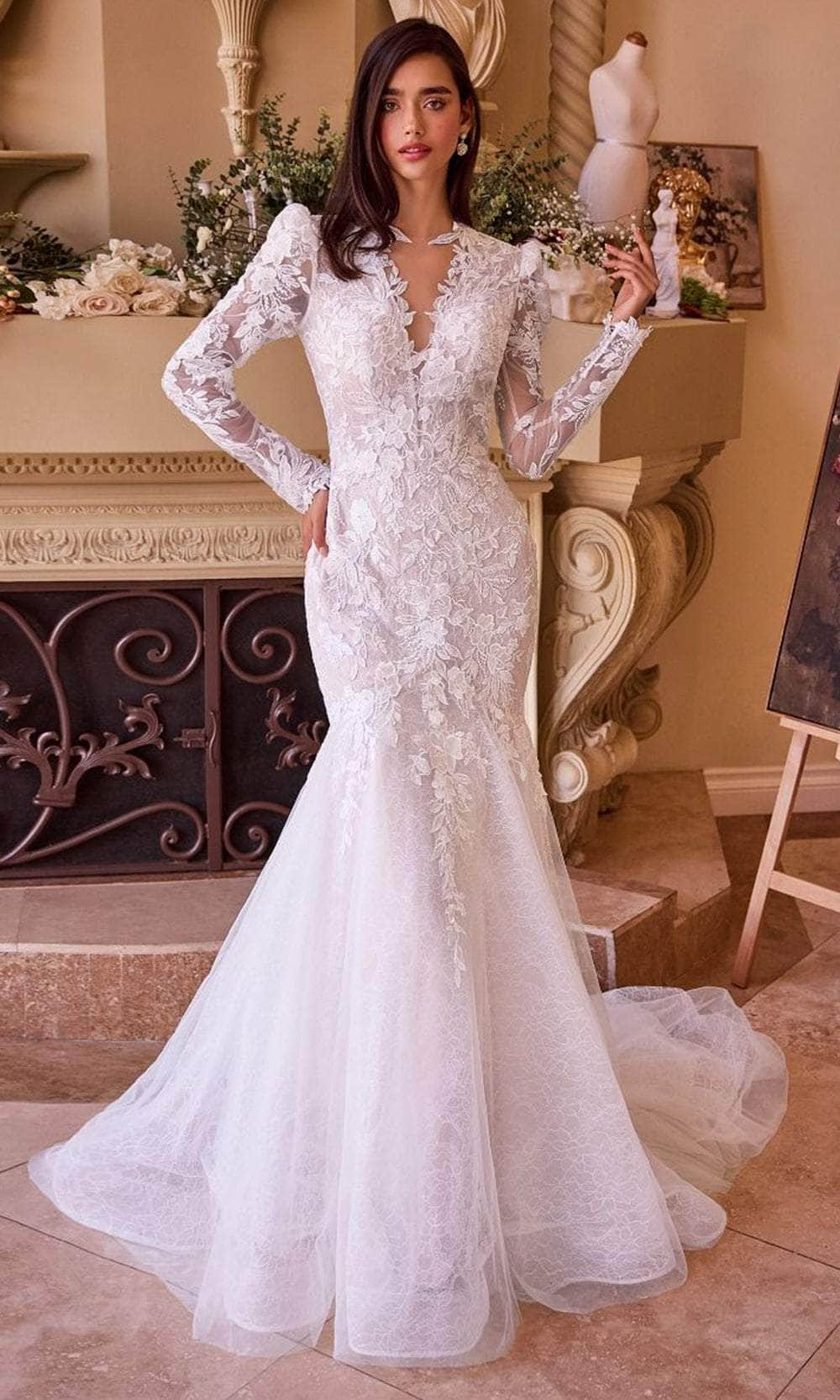 Image of Andrea and Leo WL036 - Long Sleeve Trumpet Bridal Gown