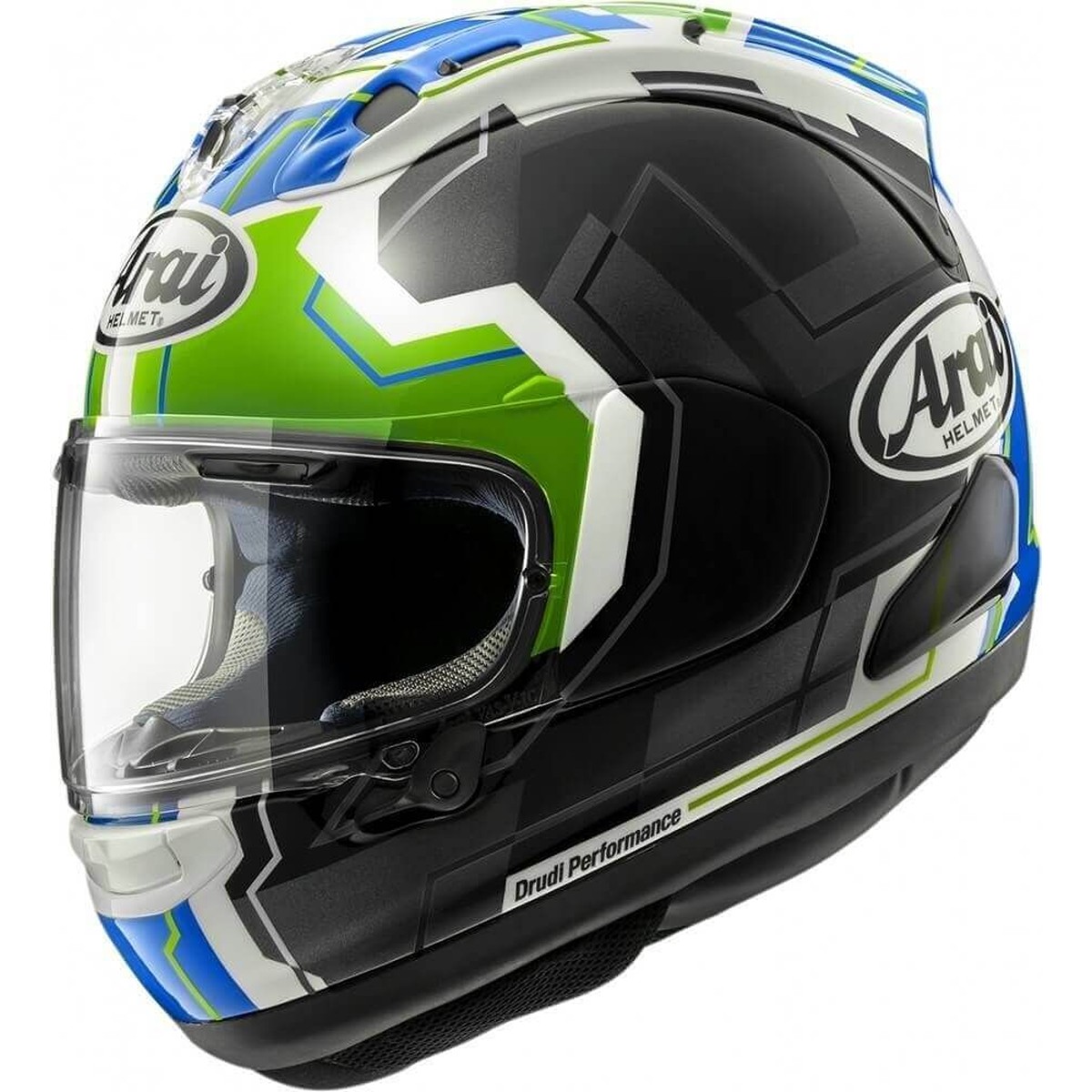 Image of Arai RX-7V EVO JR65 Green Full Face Helmet Size S EN