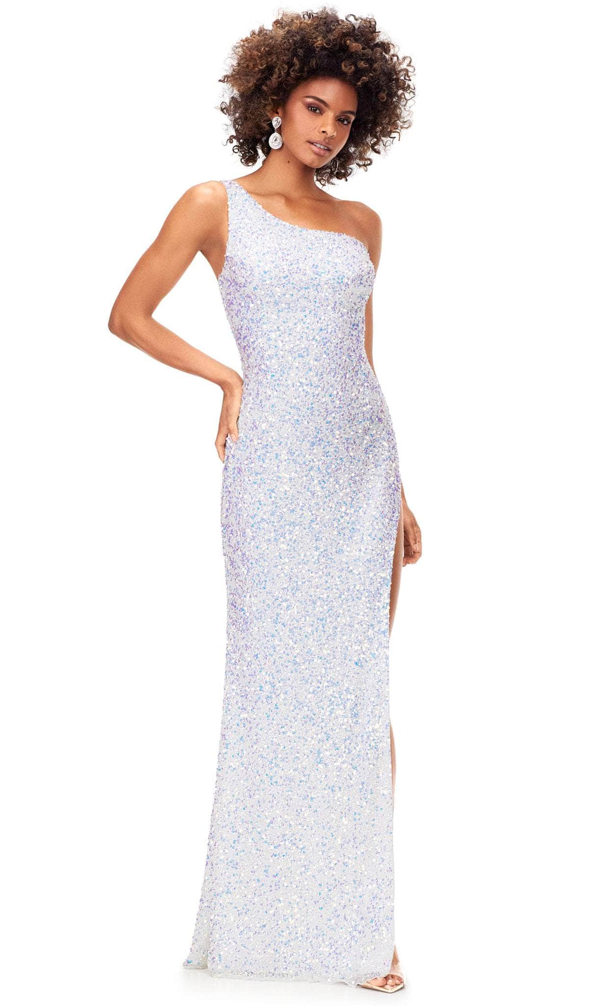 Image of Ashley Lauren 11285 - Cutout Back Sequin Prom Gown