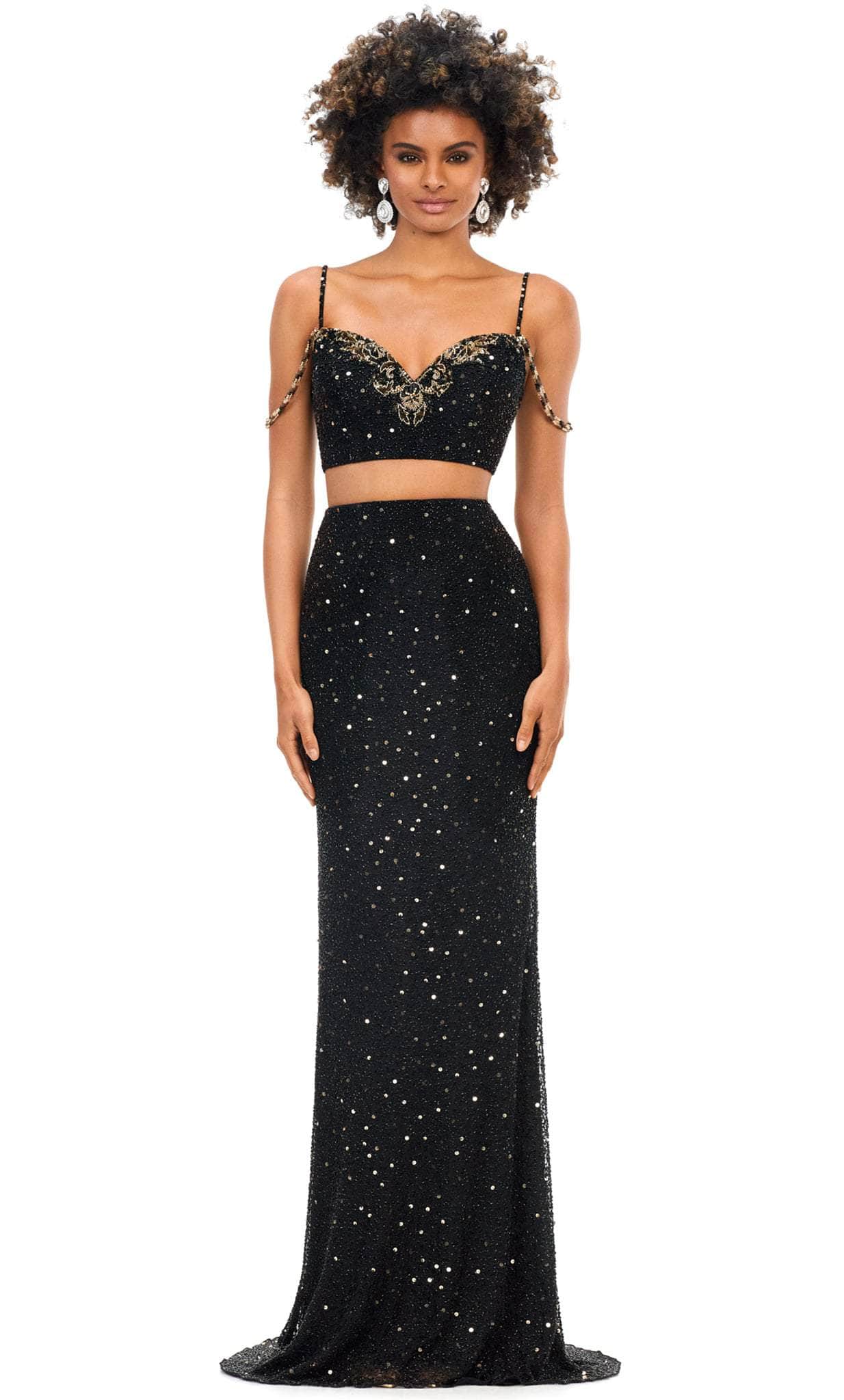 Image of Ashley Lauren 11353 - Sparkling Two-Piece Prom Gown