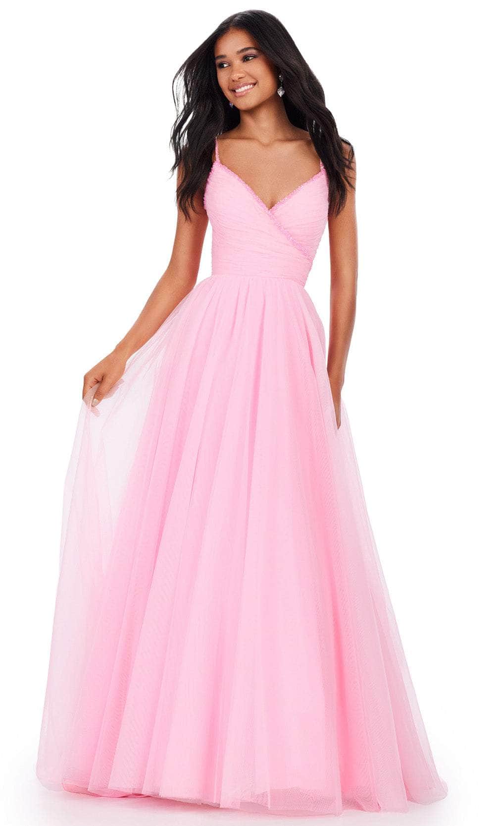 Image of Ashley Lauren 11461 - Shirred Bodice Prom Dress