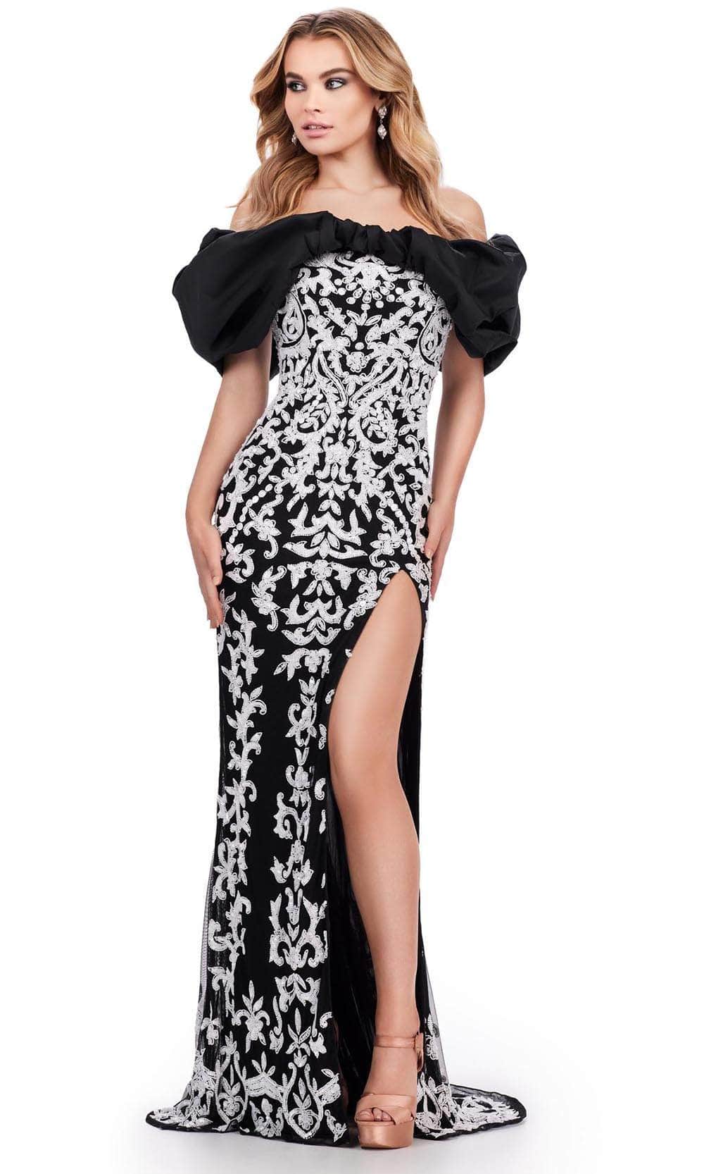 Image of Ashley Lauren 11581 - Sequin Pattern Prom Dress