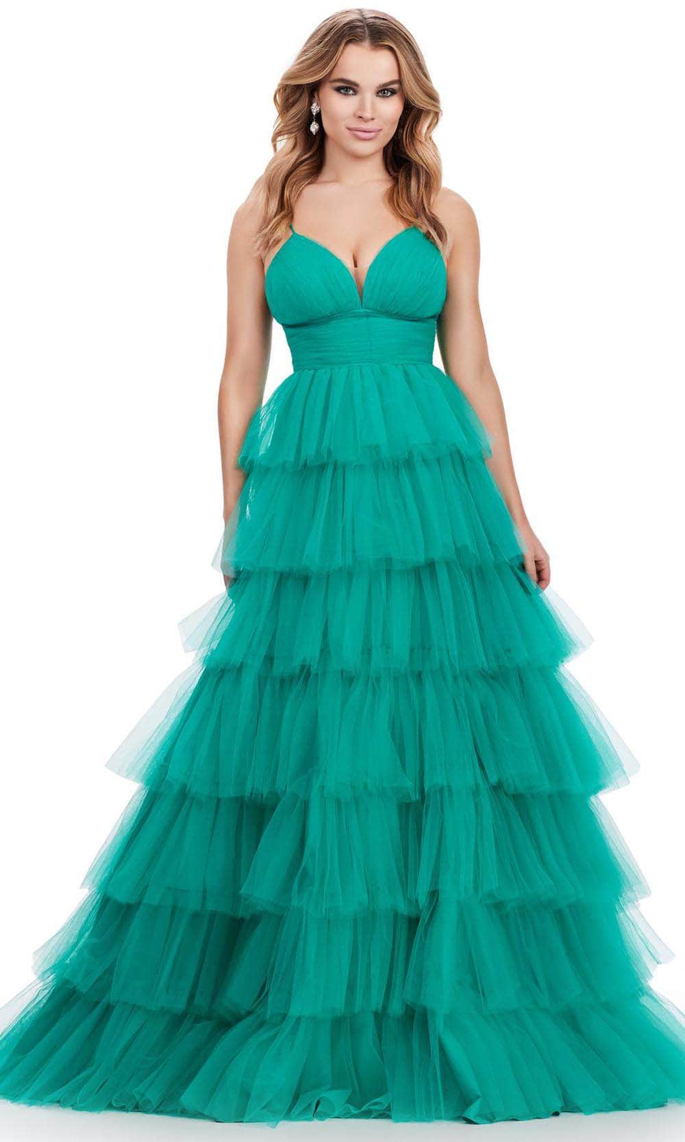 Image of Ashley Lauren 11622 - Tiered Tulle Prom Dress