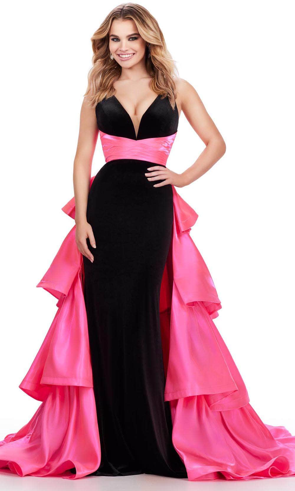 Image of Ashley Lauren 11643 - Sleeveless Plunging V-Neck Prom Dress