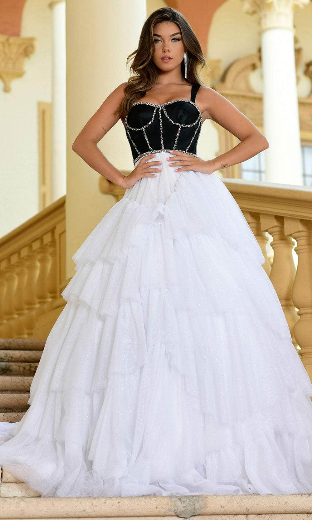 Image of Ava Presley 28592 - Beaded Sleeveless Ballgown