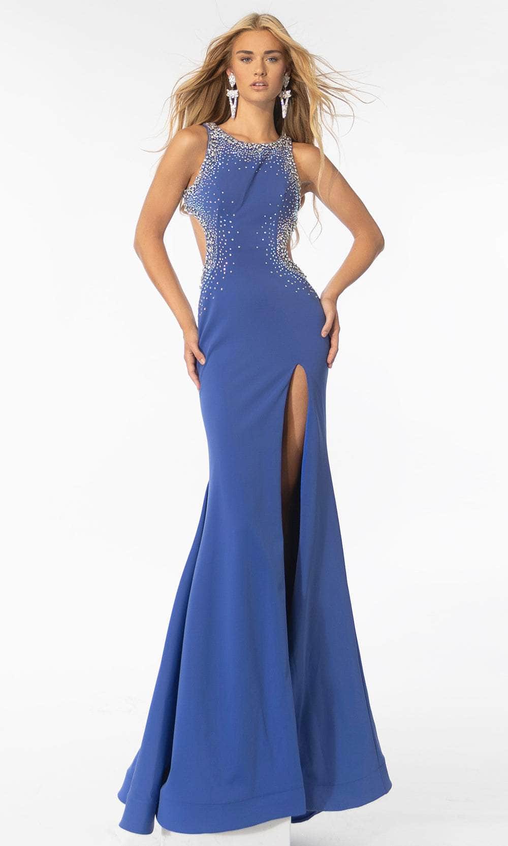 Image of Ava Presley 39237 - Jewel Neck Cutout Prom Gown