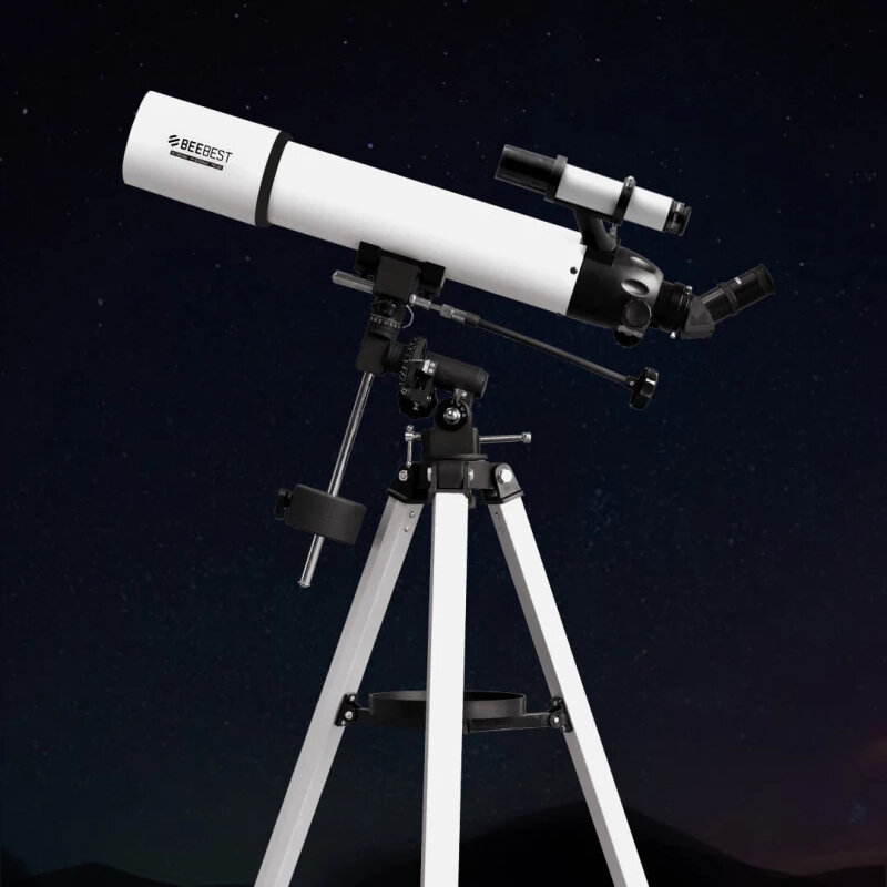 Image of BEEBEST XA90 Professional Refractive Astronomical Telescope 90mm Aperture Fully-Coated Glass German Equatorial Telescope