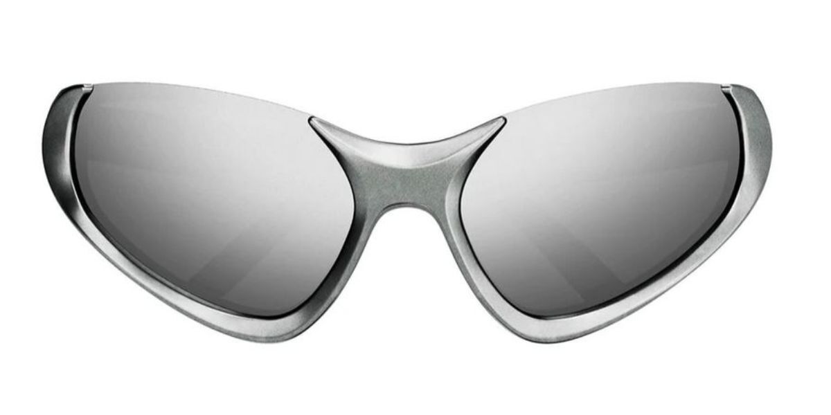 Image of Balenciaga BB0202S 002 Óculos de Sol Prata Masculino BRLPT