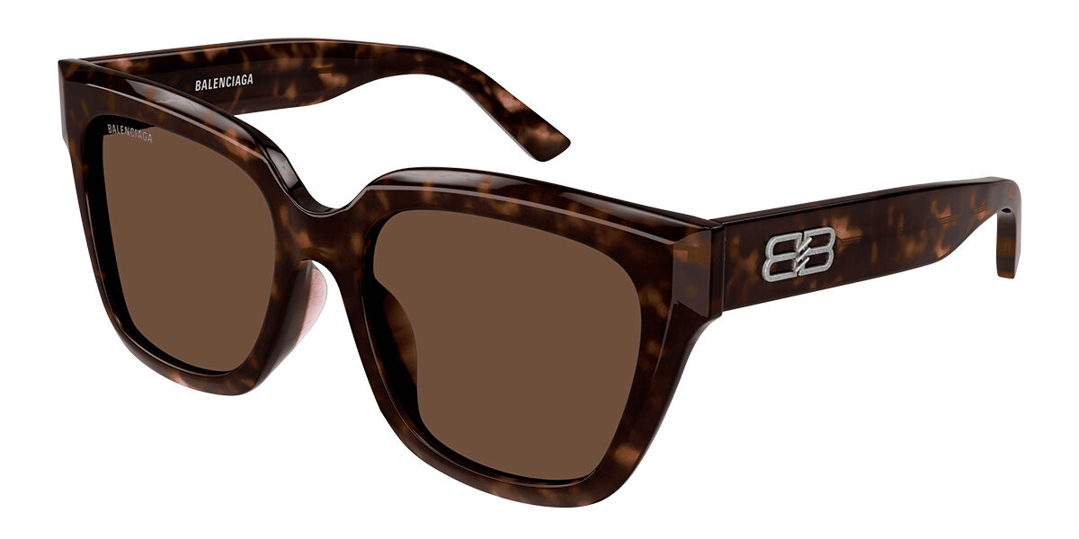 Image of Balenciaga BB0237SA Formato Asiático 002 Óculos de Sol Tortoiseshell Feminino BRLPT