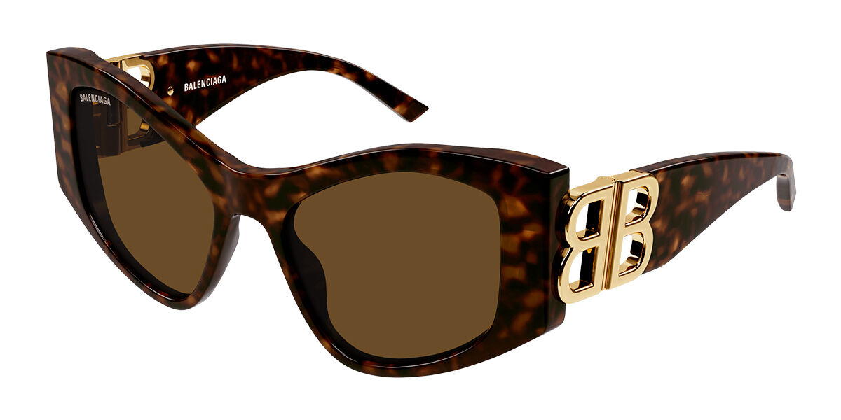 Image of Balenciaga BB0287S 002 55 Lunettes De Soleil Femme Tortoiseshell FR