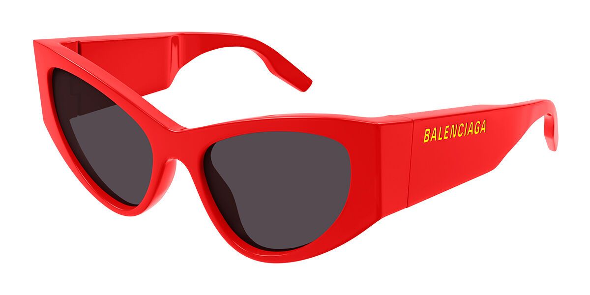 Image of Balenciaga BB0300S 003 56 Lunettes De Soleil Femme Rouges FR