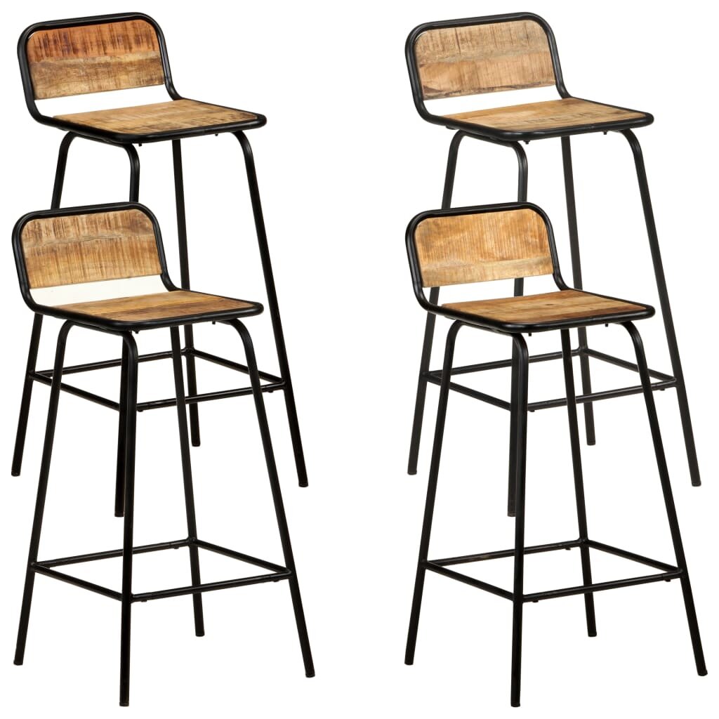 Image of Bar Chairs 4 pcs Solid Mango Wood
