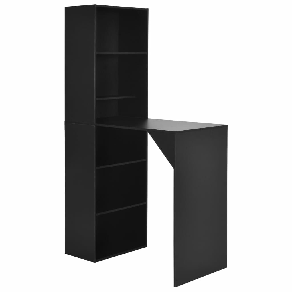 Image of Bar Table with Cabinet Black 4528"x2323"x7874"