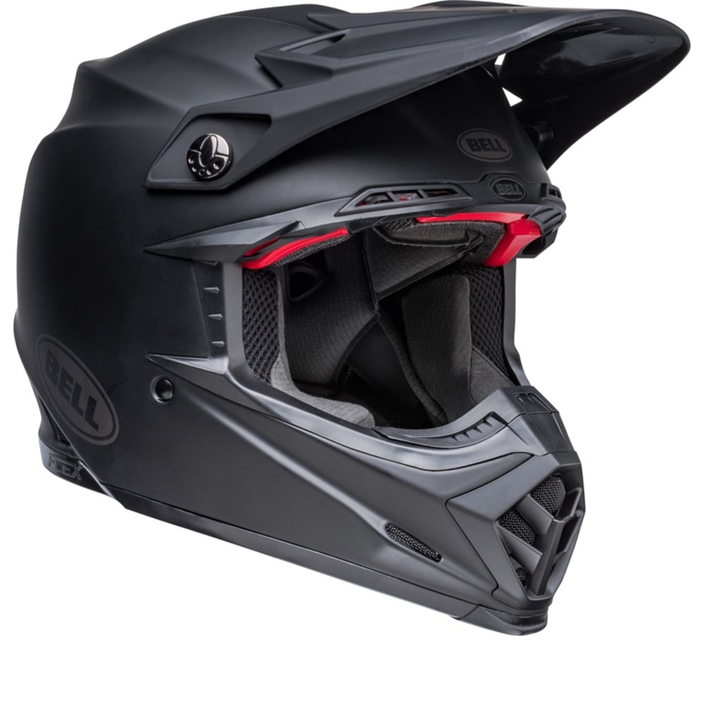 Image of Bell Moto-9S Flex Solid Matte Black Full Face Helmet Talla L