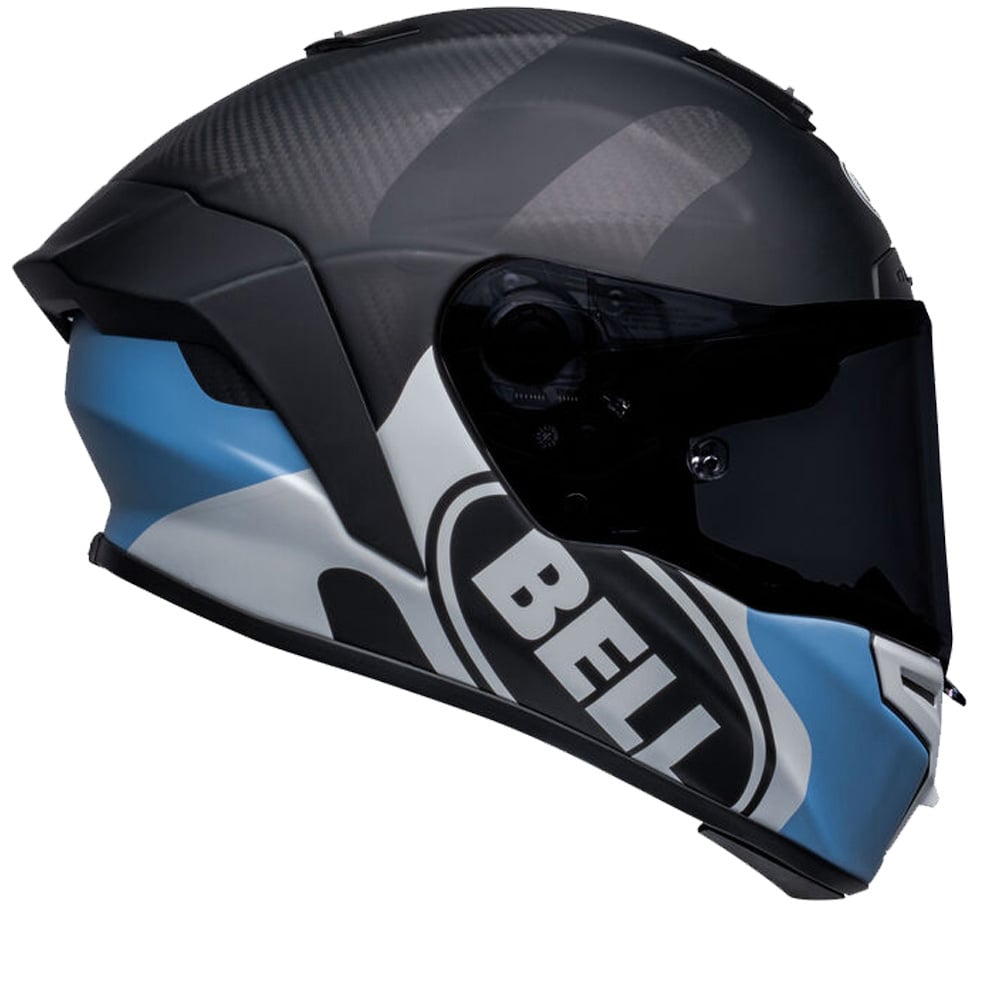 Image of Bell Race Star DLX Flex Hello Cousteau Algae Replica Matte Black Blue Full Face Helmet Size L EN