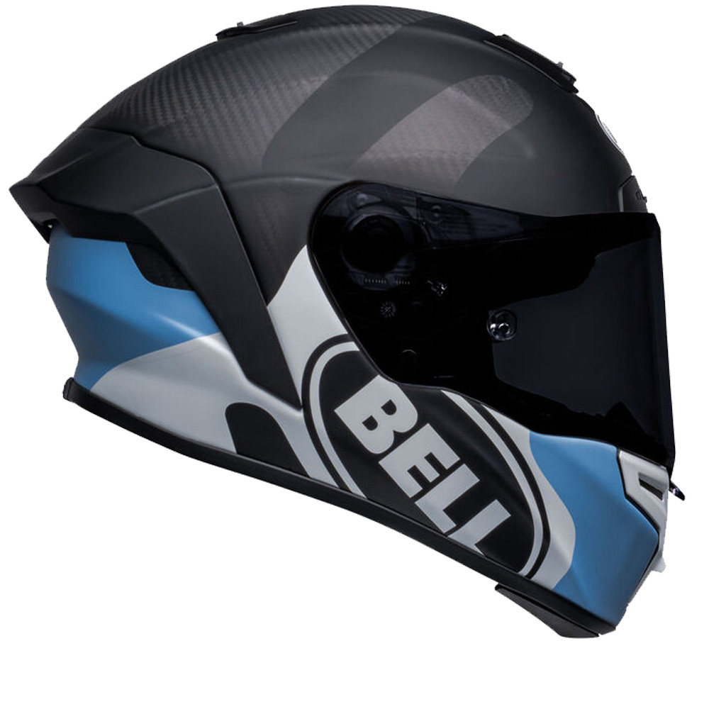 Image of Bell Race Star DLX Flex Hello Cousteau Algae Replica Matte Black Blue Full Face Helmet Size S EN
