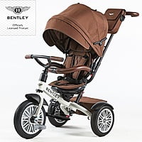 Image of Bentley 6 in 1 Trike - Satin White Brown