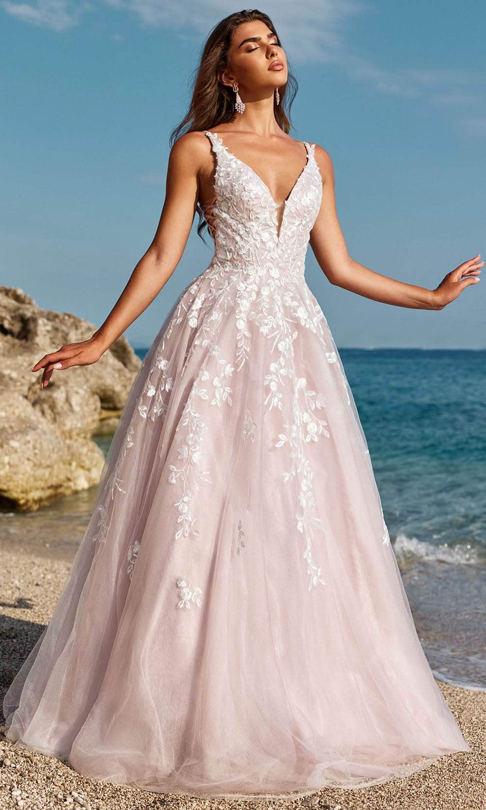 Image of Blush by Alexia Designs 12158 - Embroidered Sleeveless Ballgown